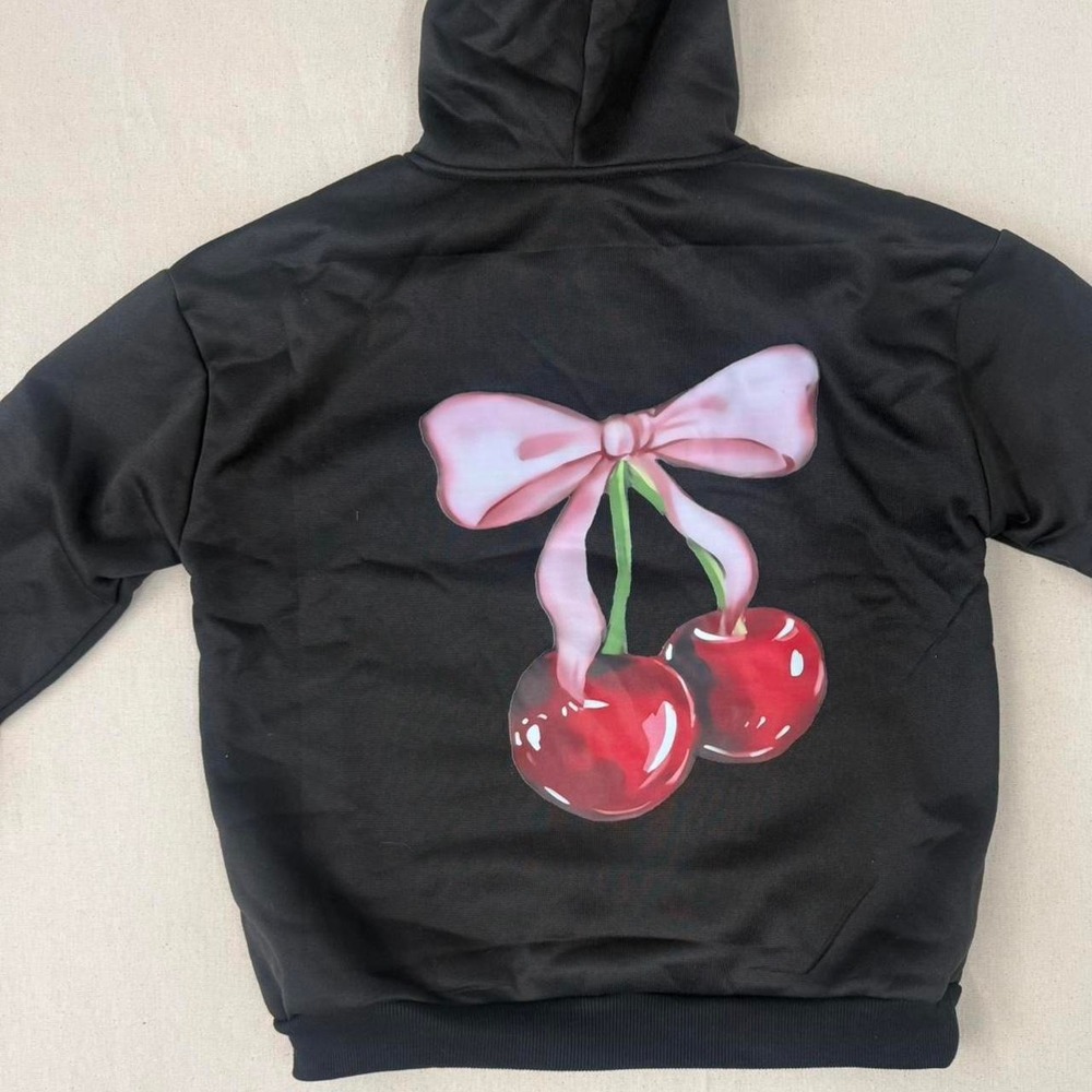 Cherry Graphic Hoodie – Youth 10Y